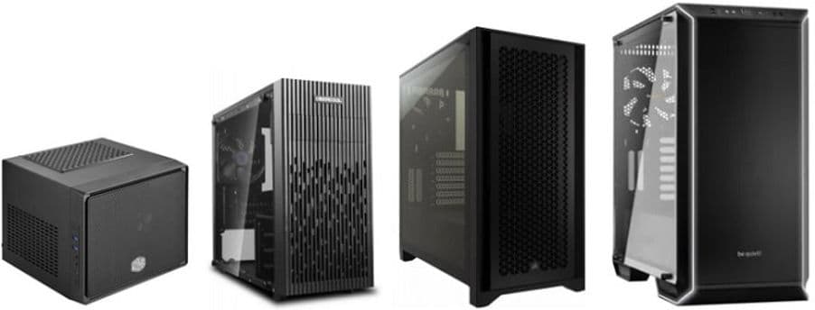 Gabinetes M-ATX, Mid Tower e Full Tower